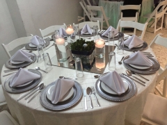 35 Manteleria y Cristaleria - Demian Platillos y Eventos